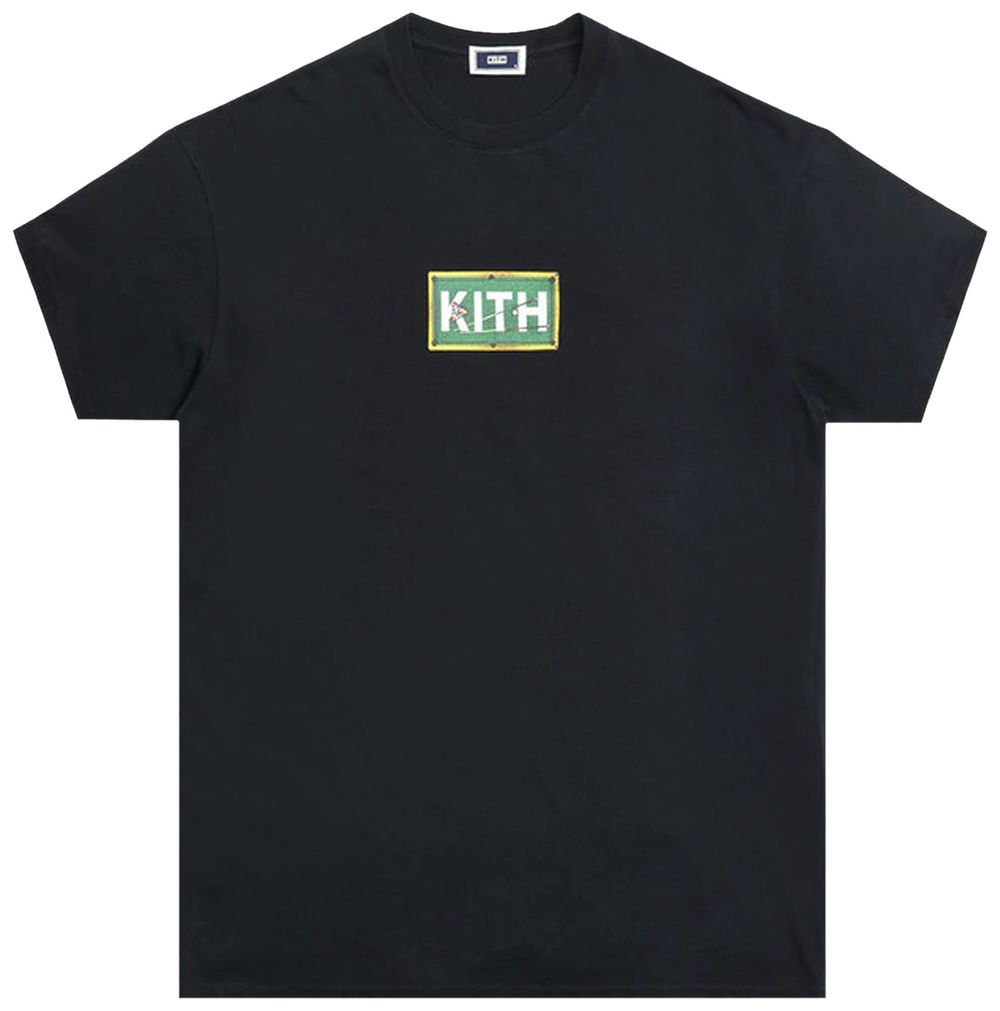 Buy Kith Billiards Classic Logo Tee 'Black' KH030075 100 GOAT