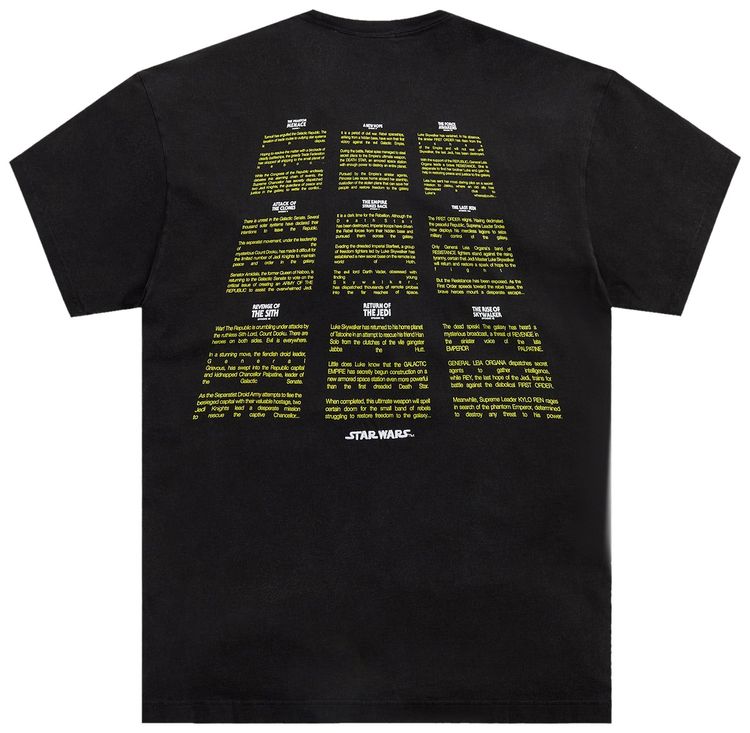 Kith For Star Wars Credits Vintage Tee Black