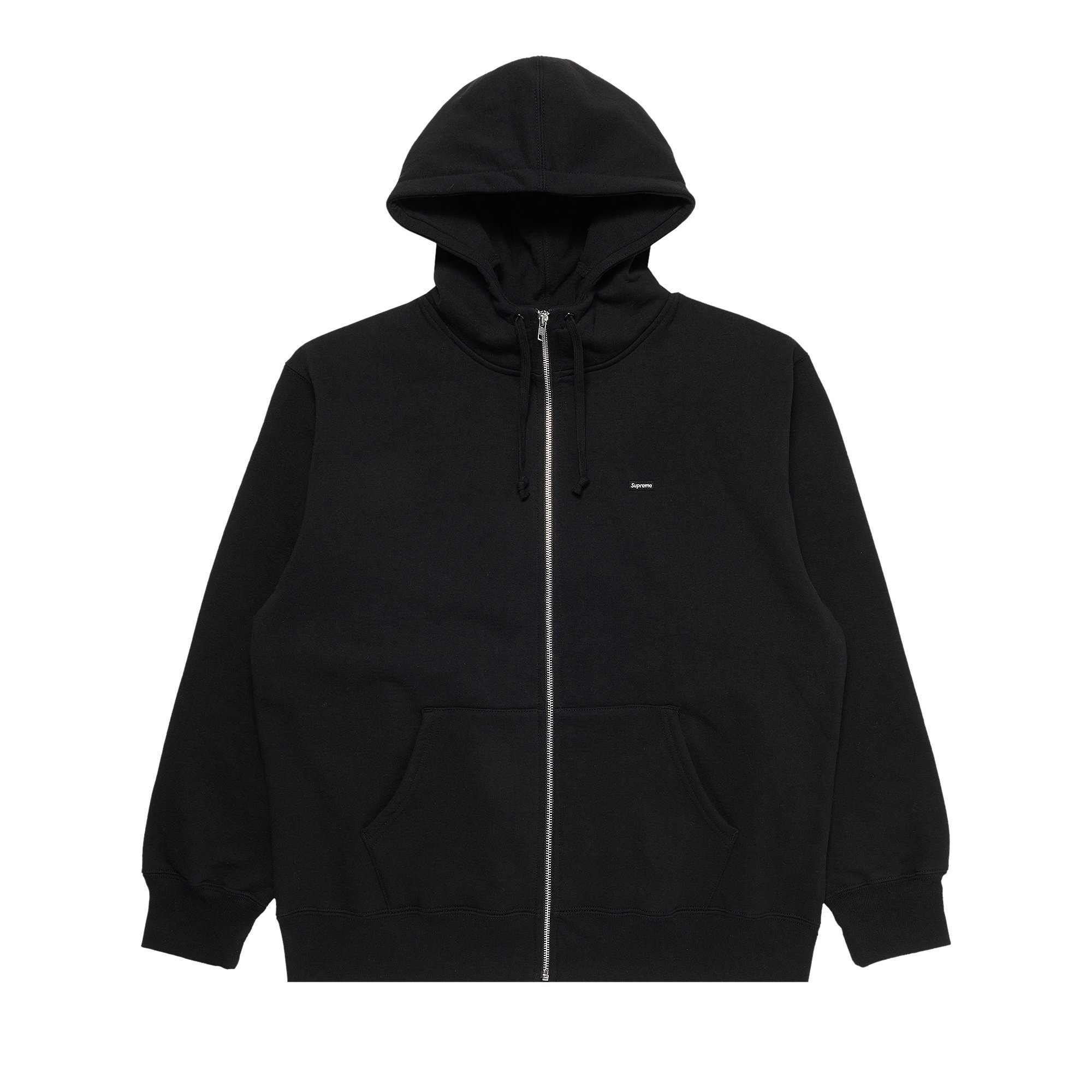 Supreme Small Box Facemask Zip Up Hooded Sweatshirt 'Black'