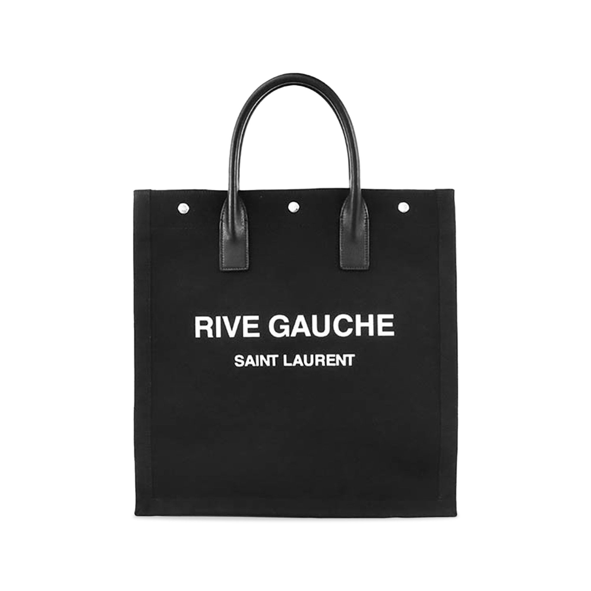 Rive Gauche leather tote bag in black - Saint Laurent