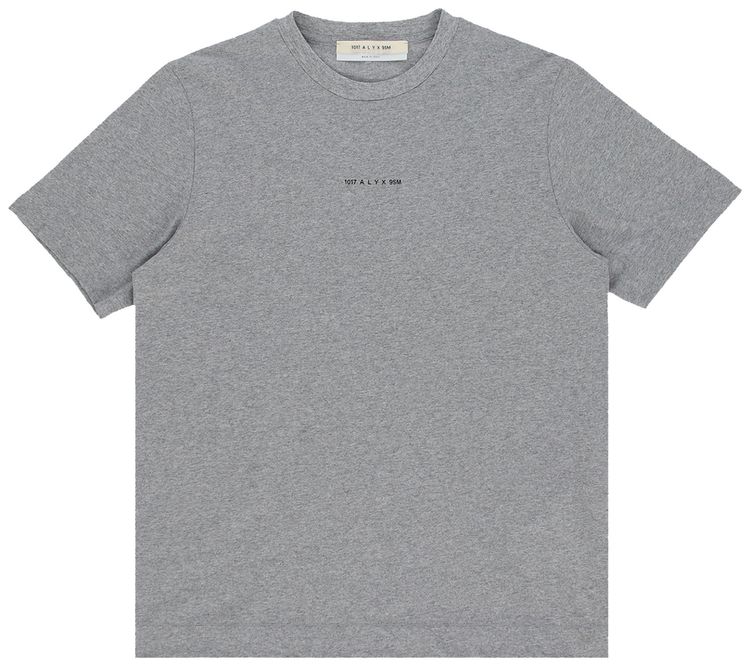 1017 ALYX 9SM Melt Circle Logo Short Sleeve Tee Grey
