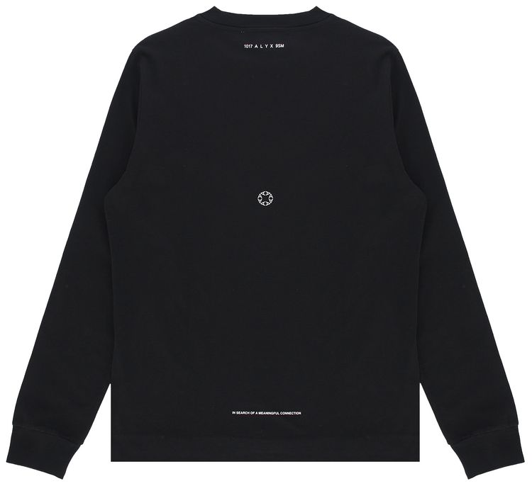 1017 ALYX 9SM Script Long Sleeve Tee Black