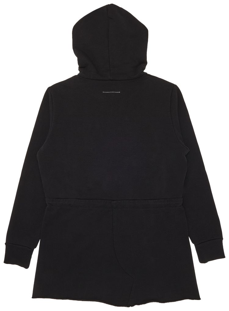 MM6 Maison Margiela Hoodie Long Sleeve Dress Black
