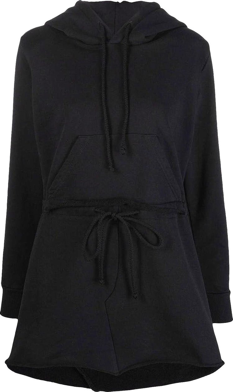 MM6 Maison Margiela Hoodie Long-Sleeve Dress 'Black'