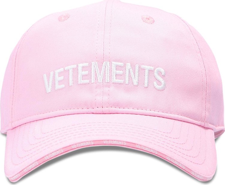 Vetements Iconic Logo Cap Baby Pink