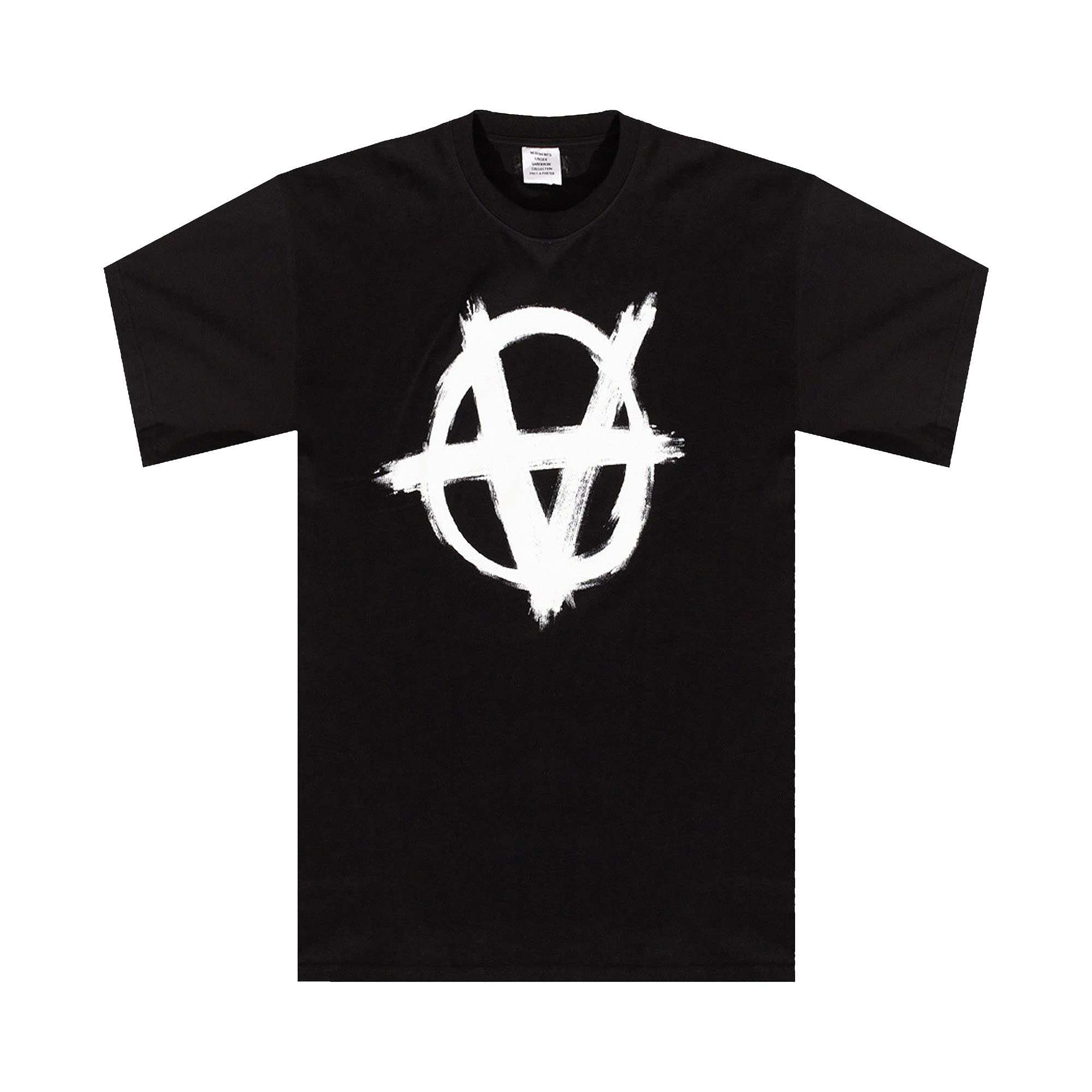 Vetements Double Anarchy Logo T-Shirt 'Black/White'