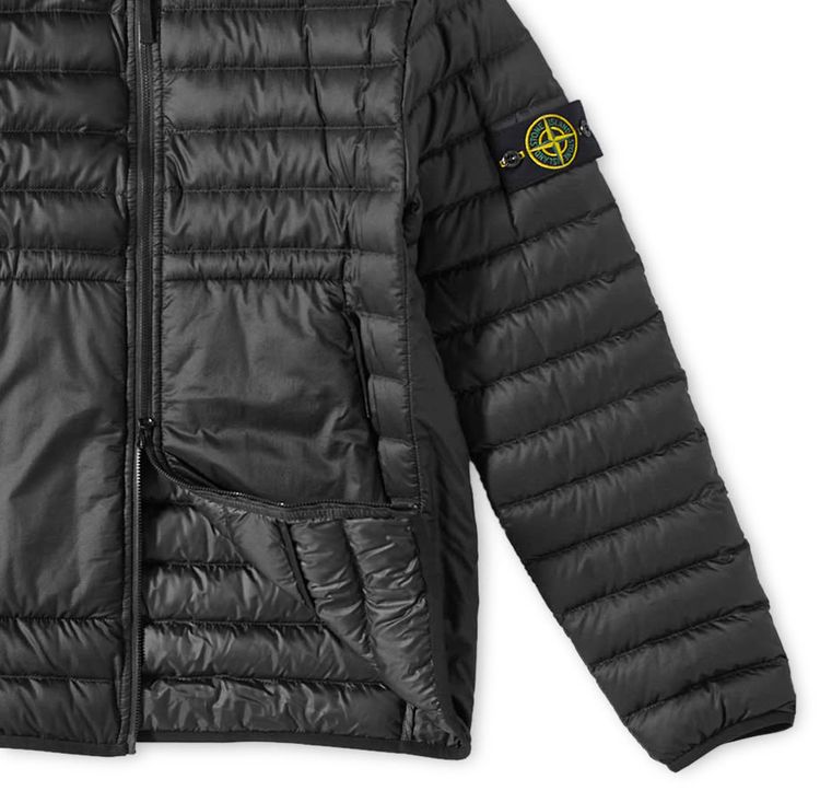 Stone Island Light Down Shirt Jacket Black