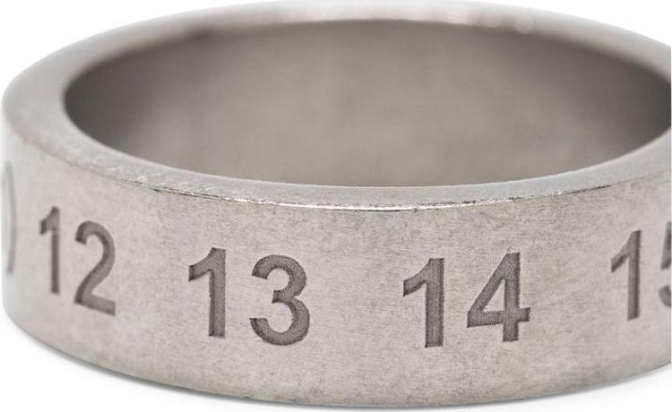 Maison Margiela Thick Logo Ring Silver