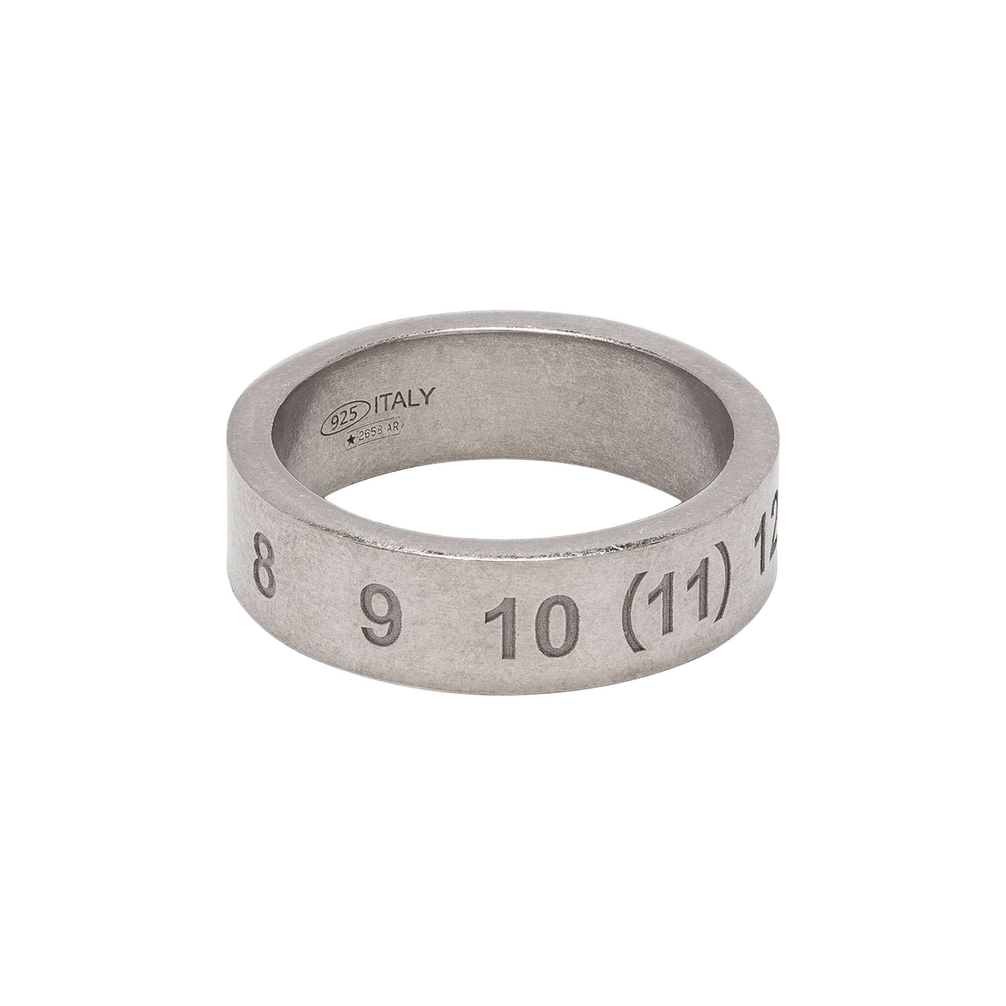 Buy Maison Margiela Thick Logo Ring 'Silver' - SM1UQ0050