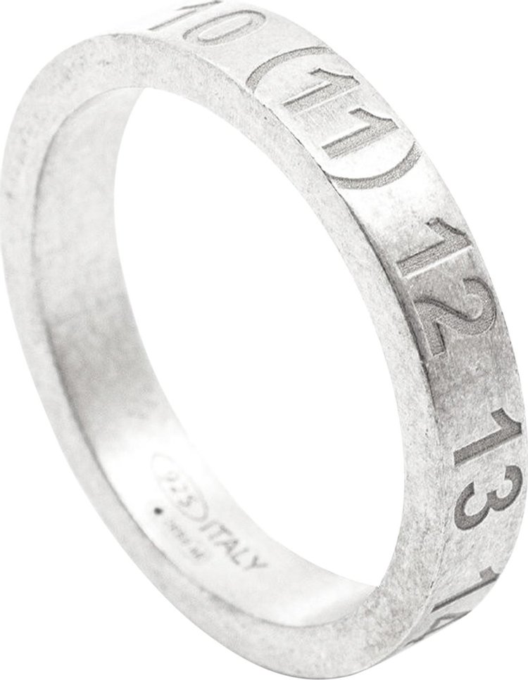 Maison Margiela Thin Logo Ring Silver