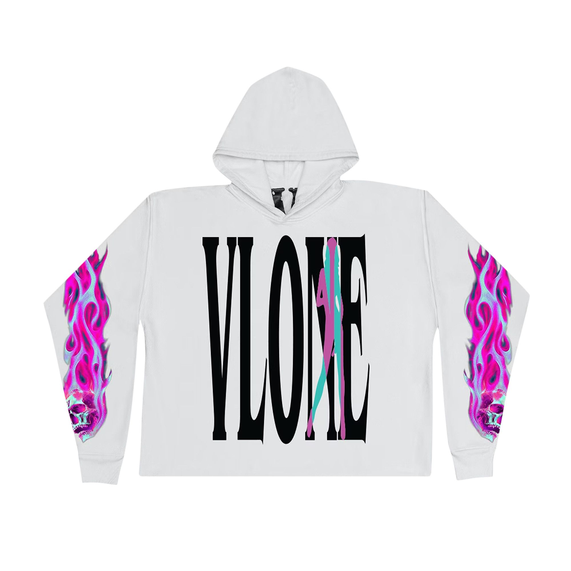 Pink top vlone hoodie