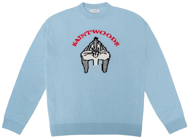 Saintwoods Self Conscious Bunny Knit Sweater Teal