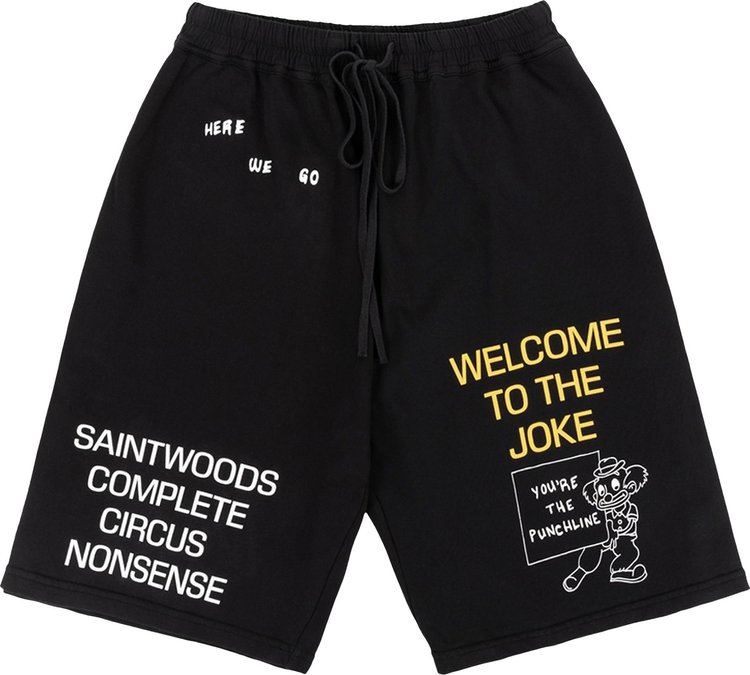 Saintwoods You’Re The Punchline Shorts 'Black'