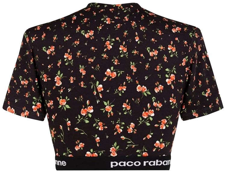 Rabanne Top BlackPluie De Roses