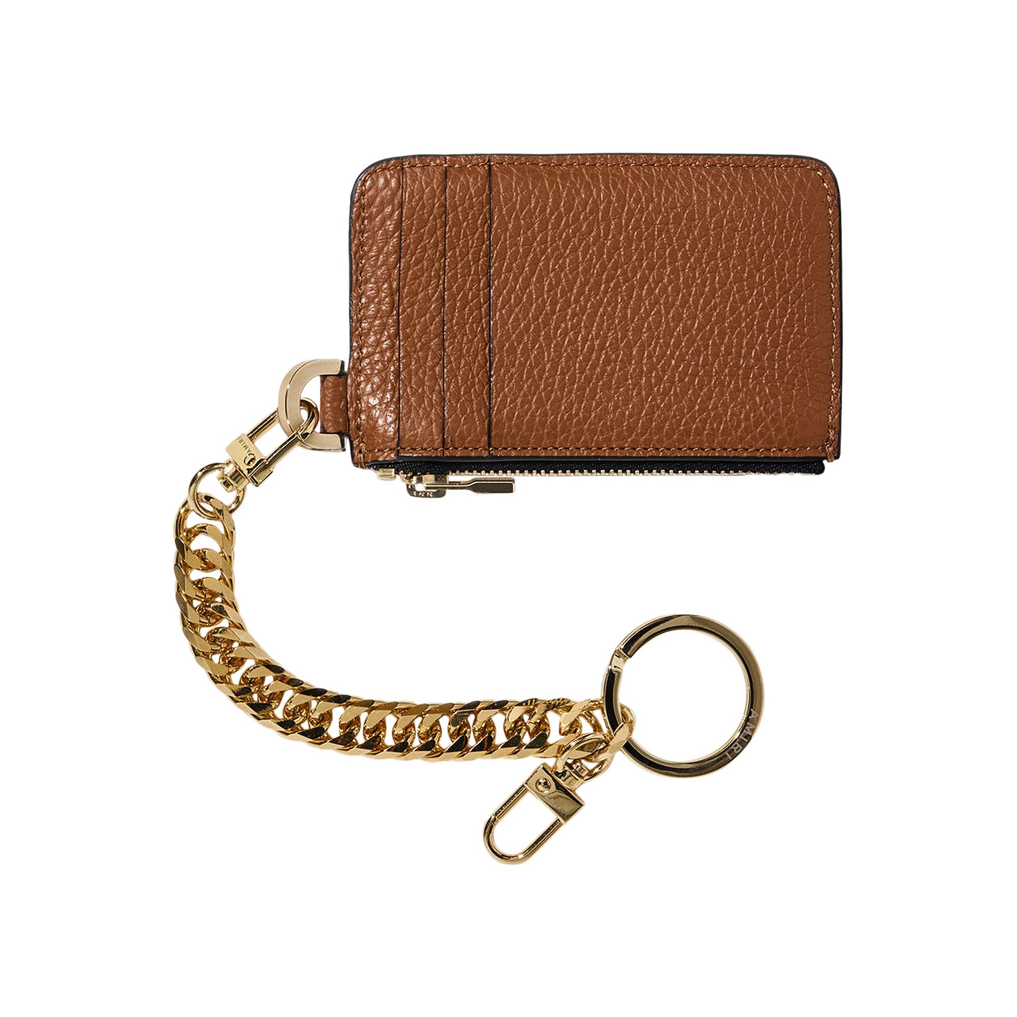 Buy Amiri Pebbled Logo Chain Wallet 'Brown' - PS22MAW013 210 BROW