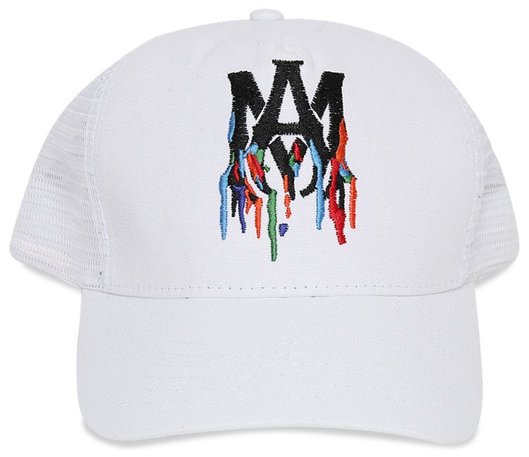 Amiri Paint Drip MA Logo Trucker White