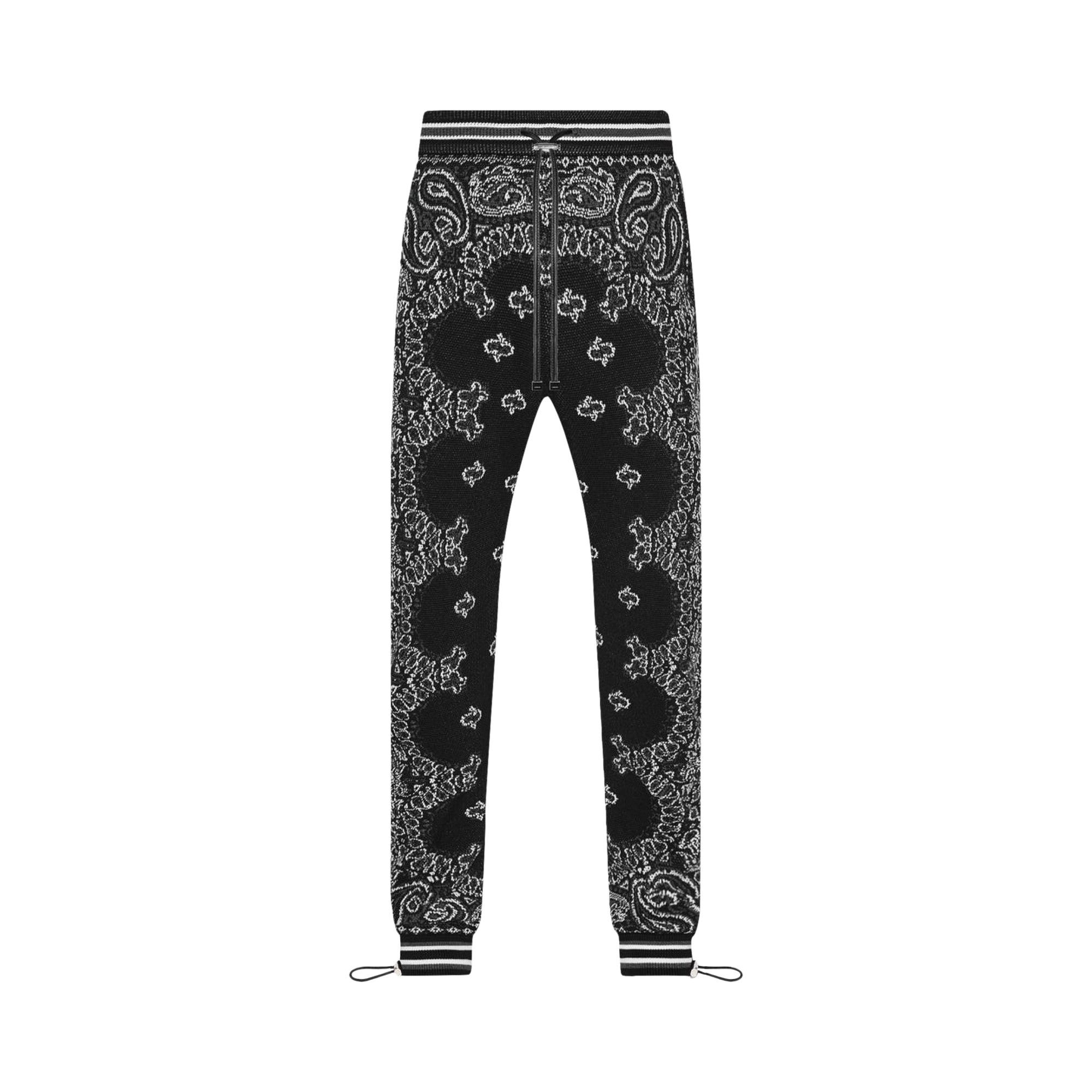 Buy Amiri Bandana B Ball Sweatpants Black Grey PS22MKP052 016 BLAC GOAT UK