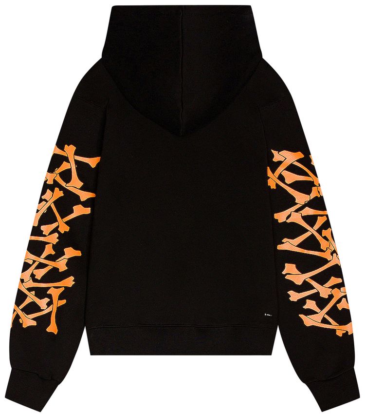 Amiri Bones Hoodie BlackOrange