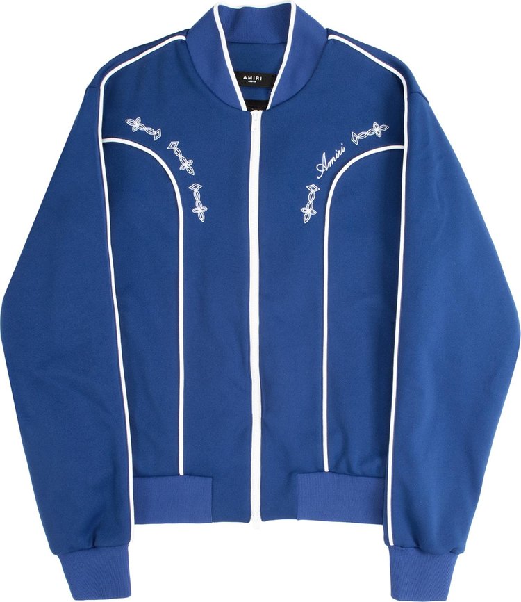 Buy Amiri Western Track Jacket 'Blue' - PS22M0S015 420 BLUE | GOAT