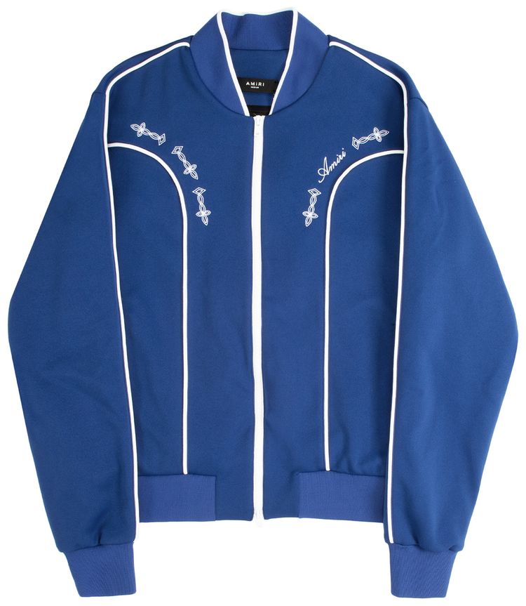 Amiri Western Track Jacket Blue