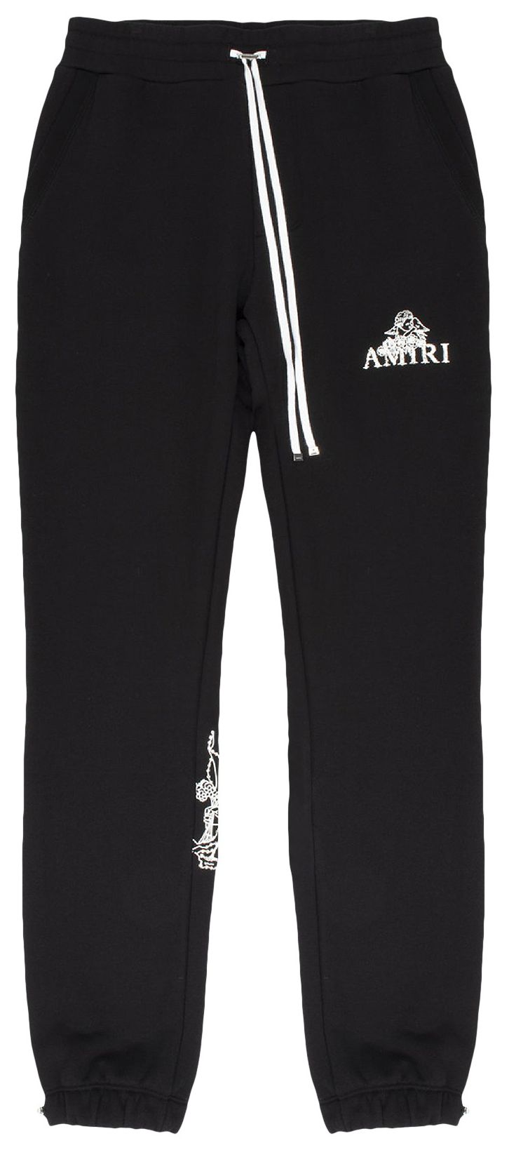 Amiri Crystal Outline Cherub Sweatpant Black