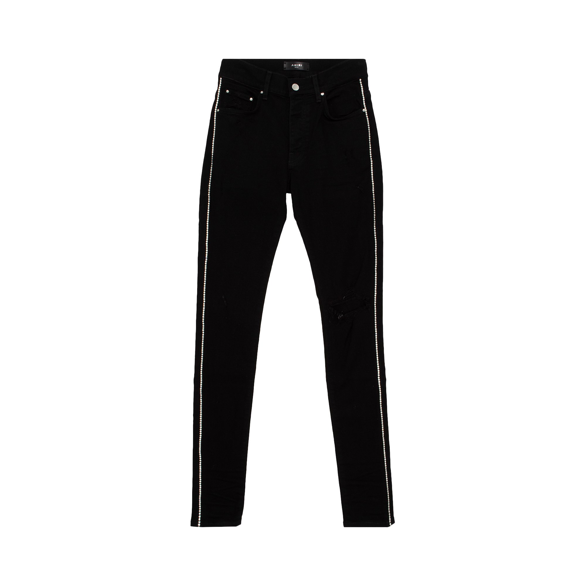 Buy Amiri Crystal Track Jeans 'Black' - MDS112 018 BLAC | GOAT