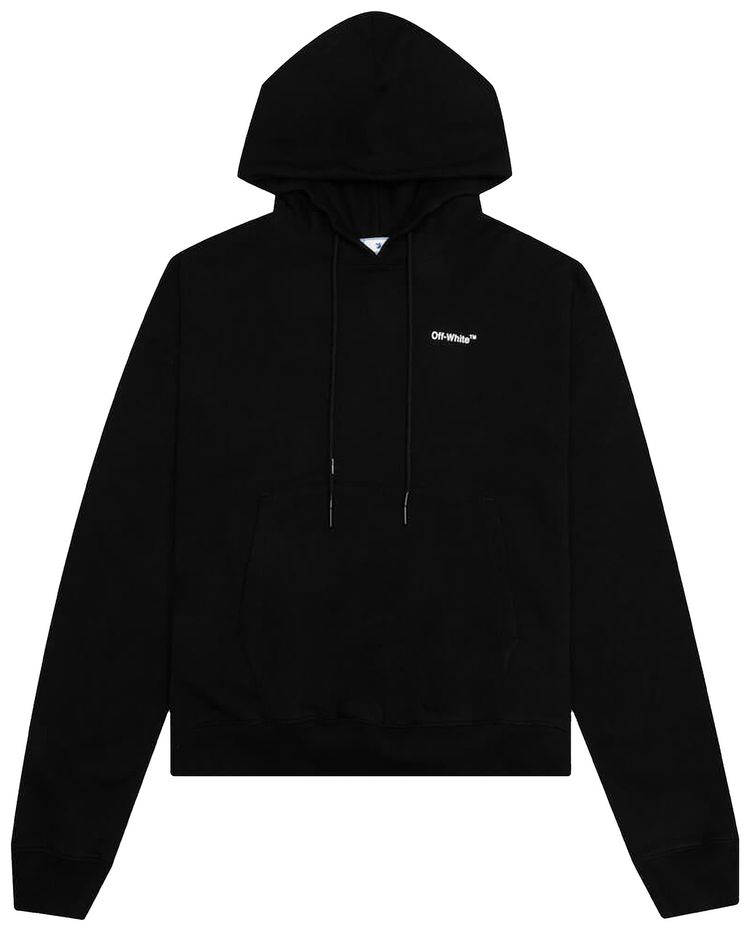 Off White Caravag Arrow Over Hoodie BlackWhite