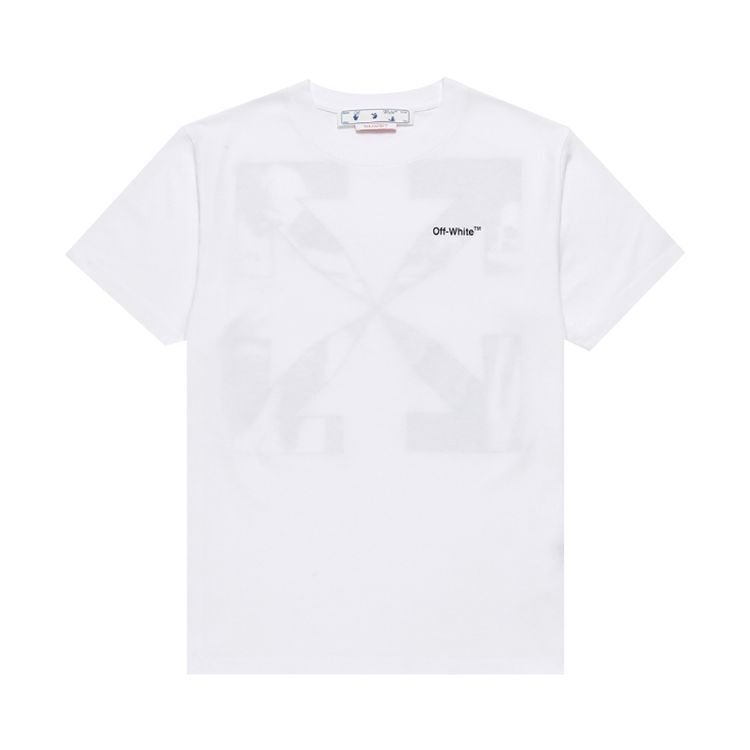 Off White Caravag Arrow Slim Short Sleeve Tee WhiteBlack