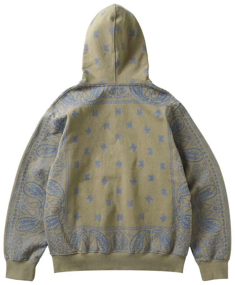 thisisneverthat Bandana Zip Up Sweater Deep Taupe