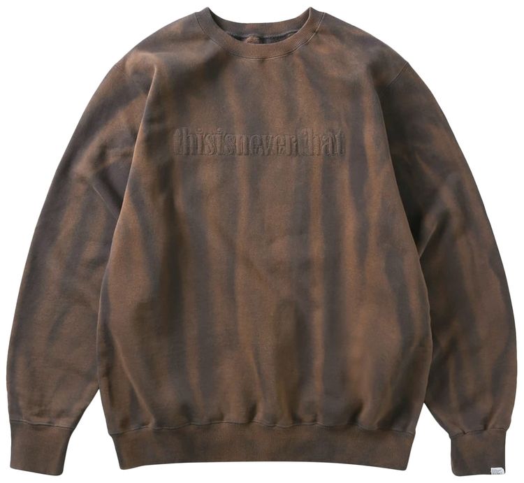 thisisneverthat Sun Faded Crewneck Charcoal