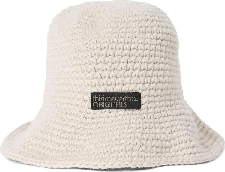 thisisneverthat Knitted Bucket Hat 'Ivory'