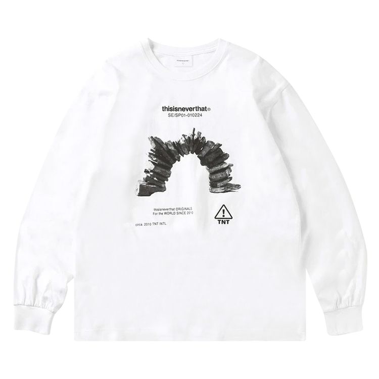thisisneverthat Rock Balancing Long Sleeve Tee White
