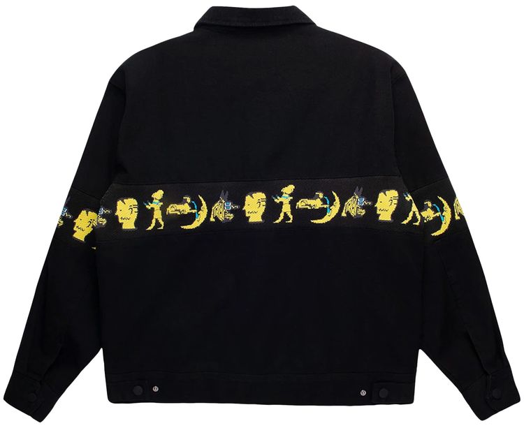 Brain Dead Egyptian Canvas Jacket Washed Black