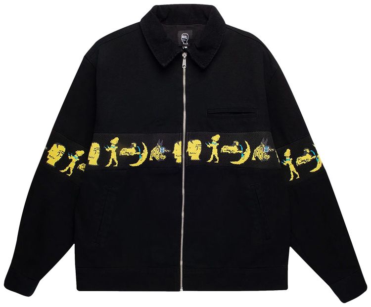 Brain Dead Egyptian Canvas Jacket Washed Black
