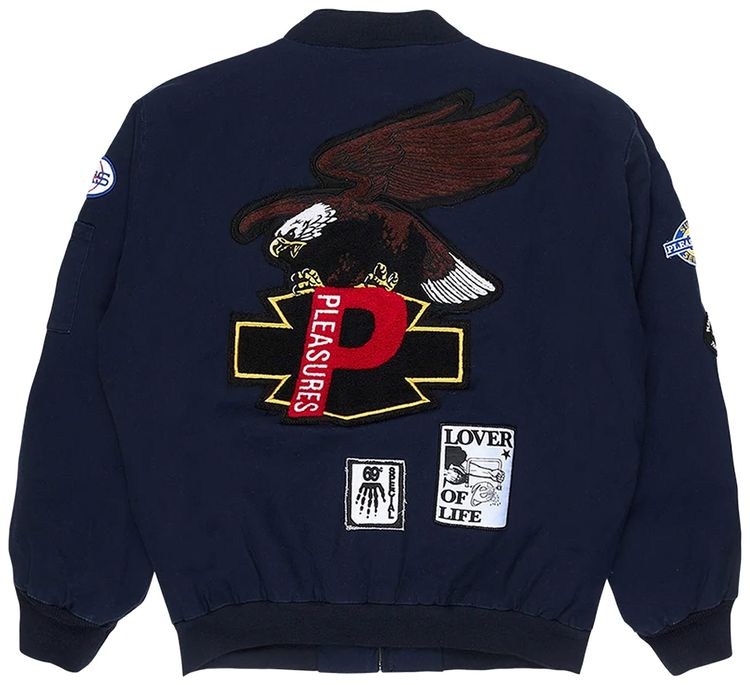 Pleasures Worms Mechanic Jacket Navy