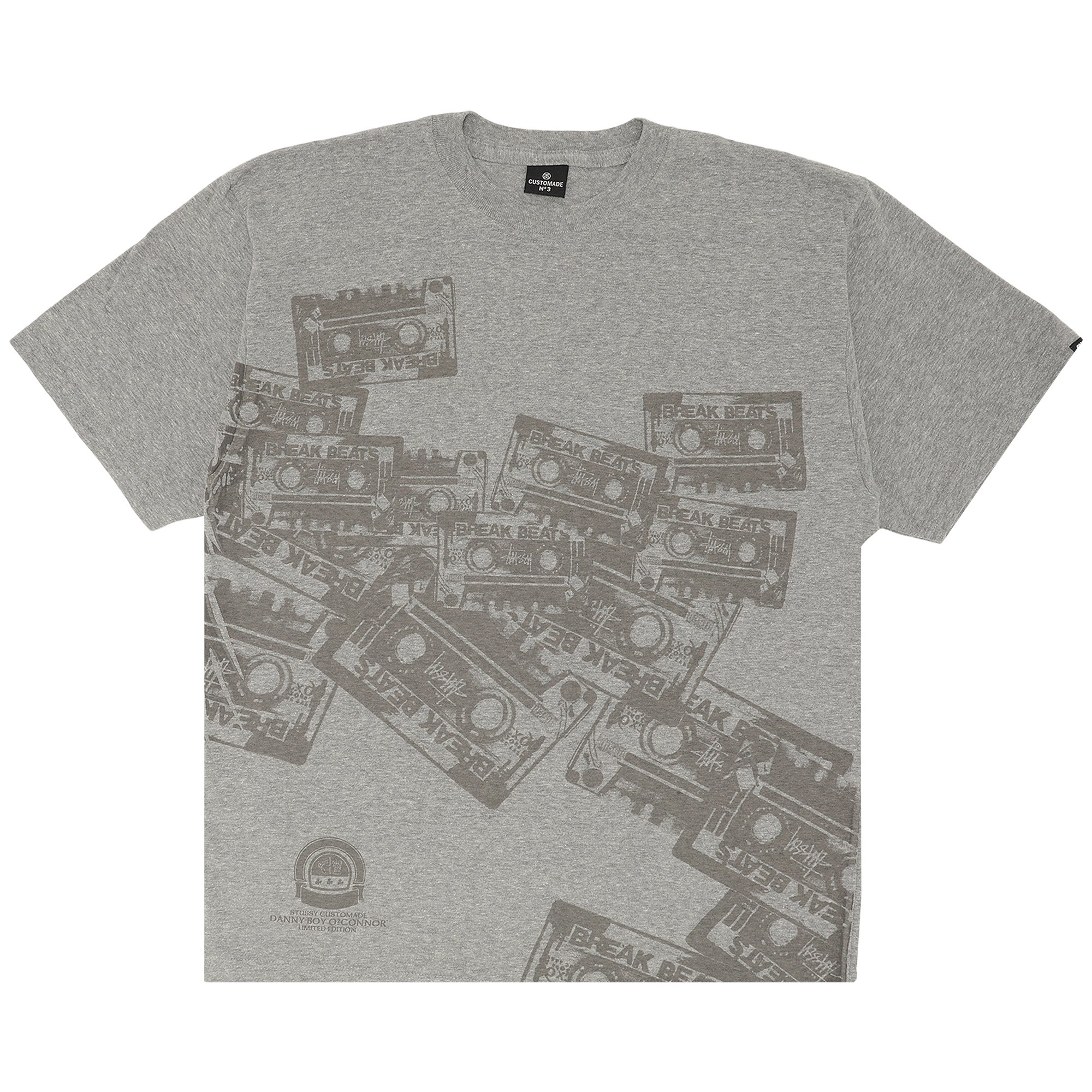 Buy Stussy Custom Made In USA Stereo Tee 'Grey' - 0535