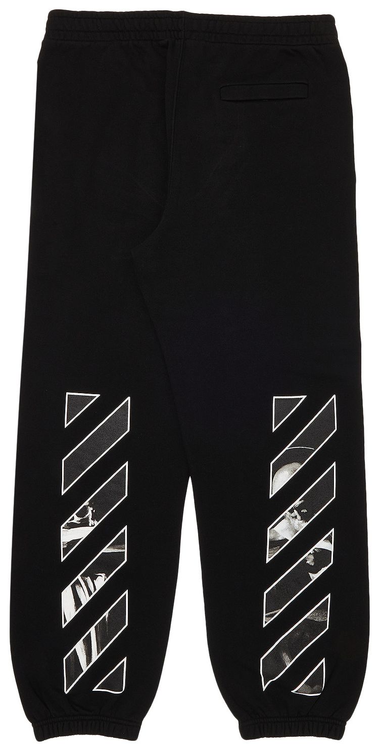 Off White Caravag Diag Slim Sweatpant BlackWhite