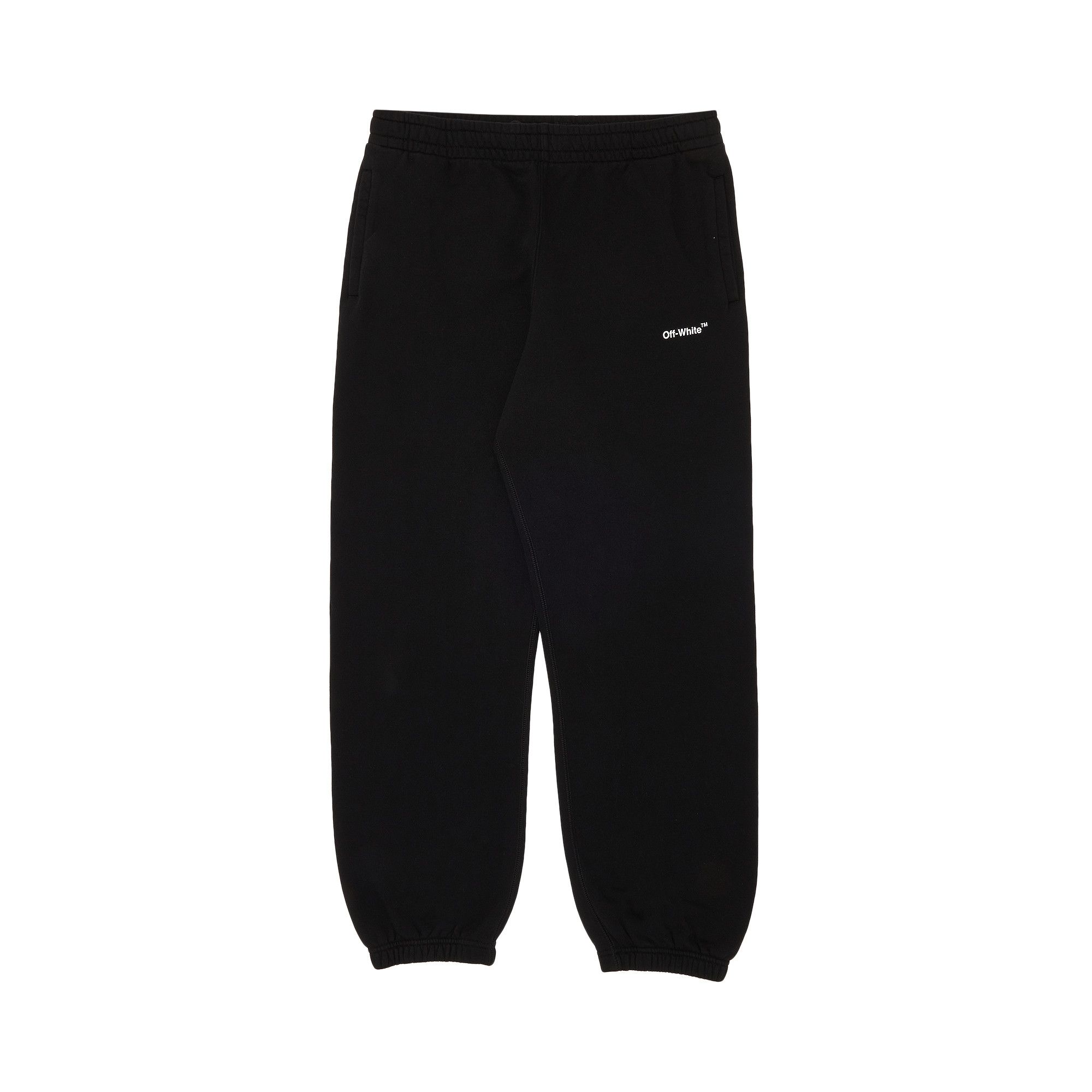 Buy Off-White Caravag Diag Slim Sweatpant 'Black/White Buy Off-White Caravag Diag Slim Sweatpant 'Black/White