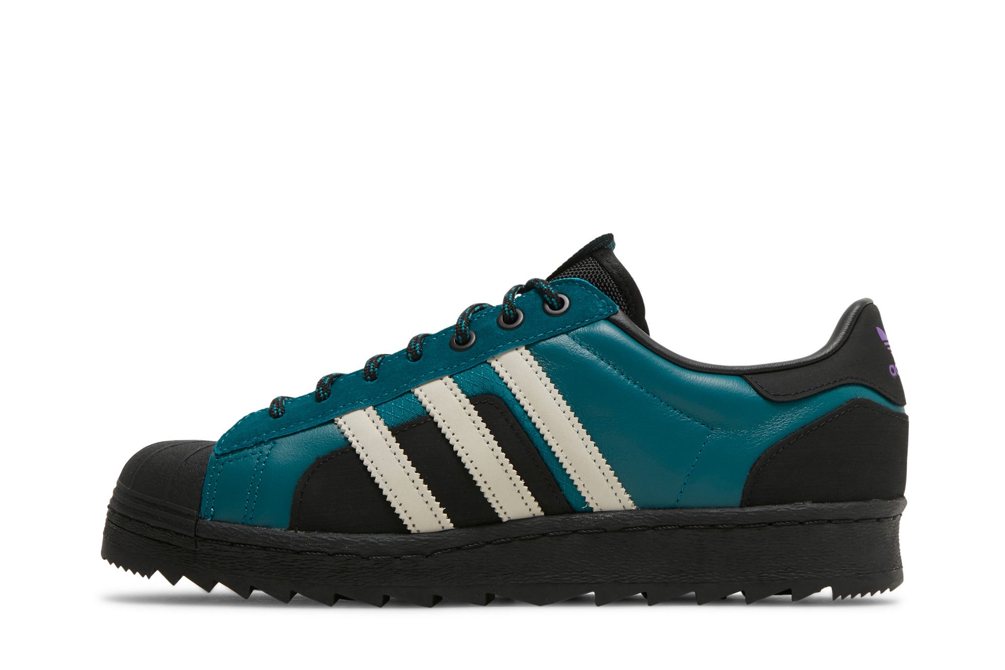 Size 10.5 Superstar Winterized Legacy Teal Black