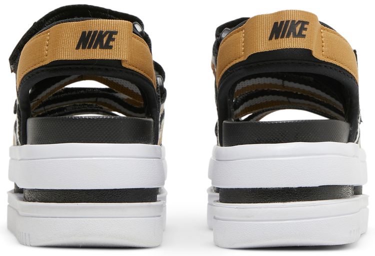 Nike Wmns Icon Classic Sandal Black Metallic Gold