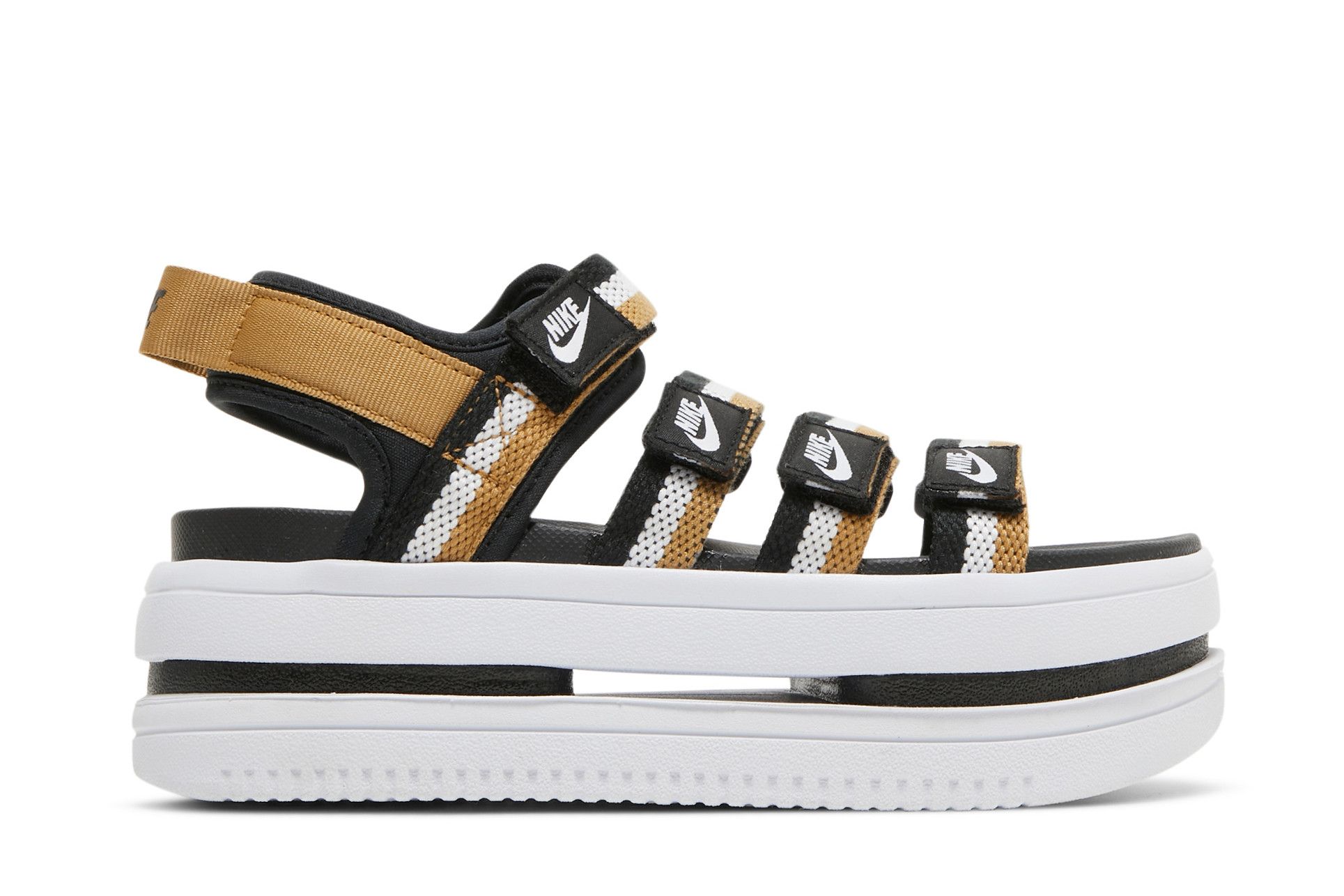 Buy Wmns Icon Classic Sandal Black Metallic Gold DH0224 002 GOAT UK