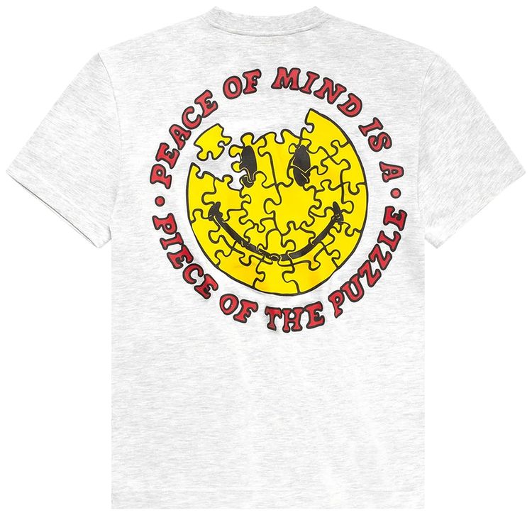 Market Smiley Piece Of Mind T Shirt Ash
