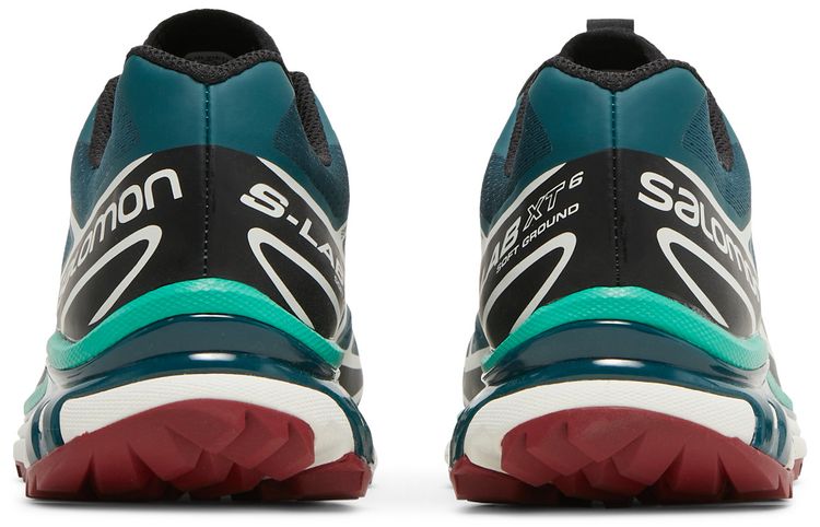Salomon XT 6 Deep Teal Biking Red