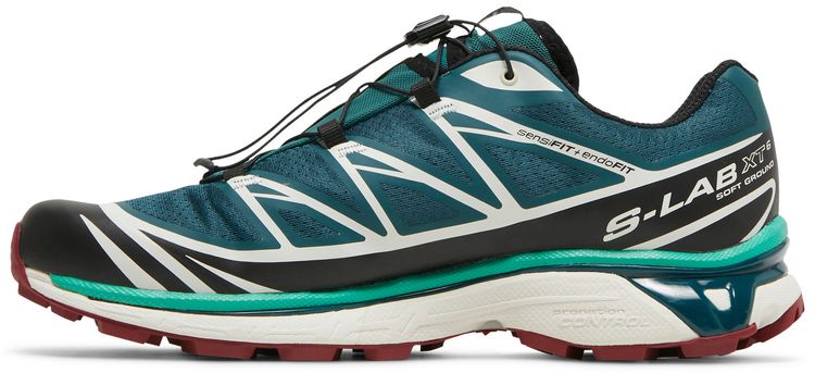Salomon XT 6 Deep Teal Biking Red