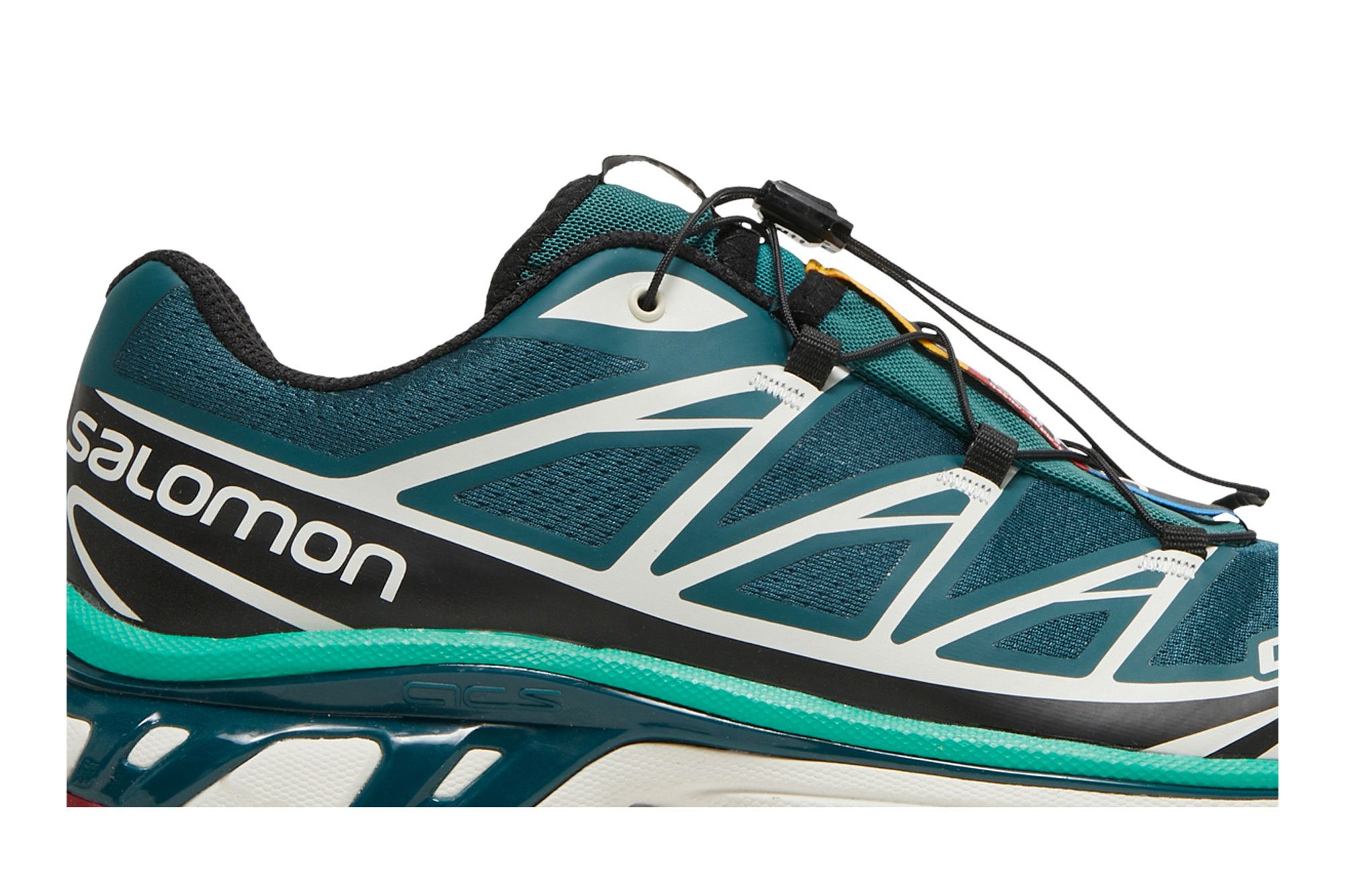 Size 7.5 XT-6 'Deep Teal Biking Red'