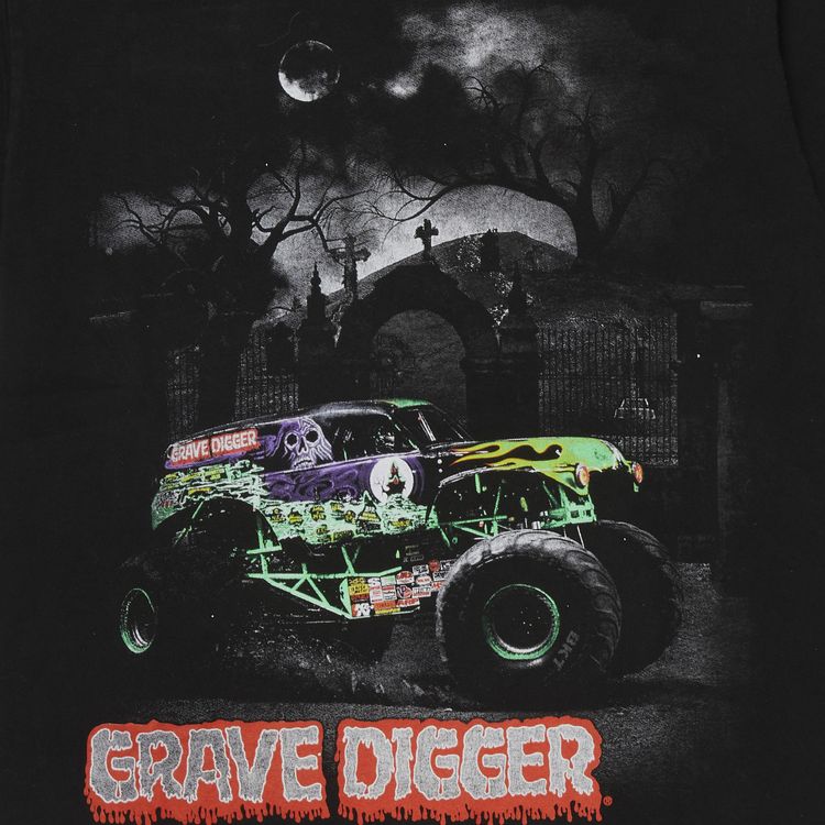Vintage Monster Jam Gravedigger Tee Black