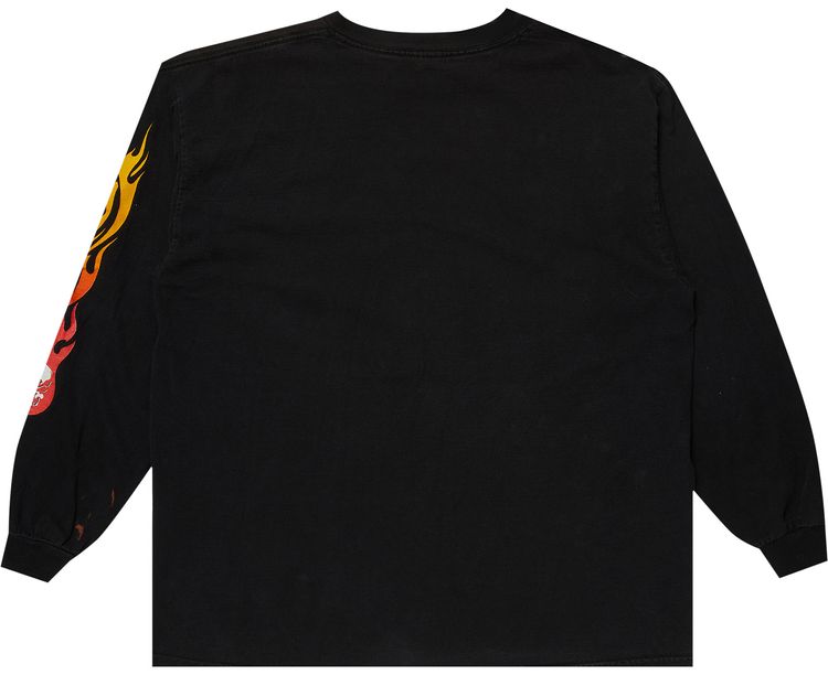 Vintage DC Comics Ghost Rider Long Sleeve Tee Black
