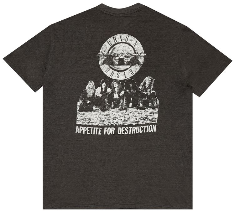 Vintage Guns N Roses Appetite For Destruction Tee Charcoal Heather Grey