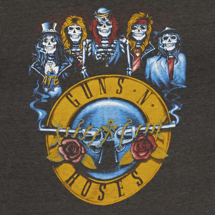 Vintage Guns N Roses Appetite For Destruction Tee Charcoal Heather Grey