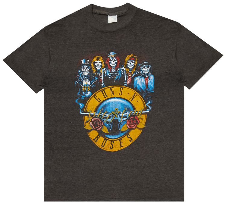 Vintage Guns N Roses Appetite For Destruction Tee Charcoal Heather Grey